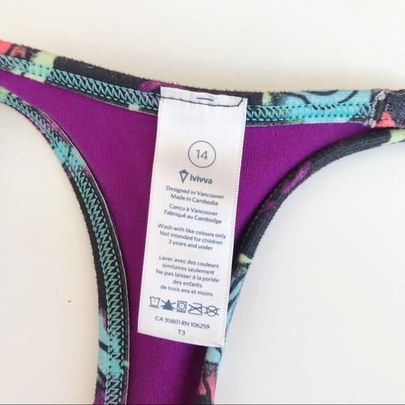 Ivivva Lululemon Keep Your Cool Rose Floral Tank - Picture 4 of 5